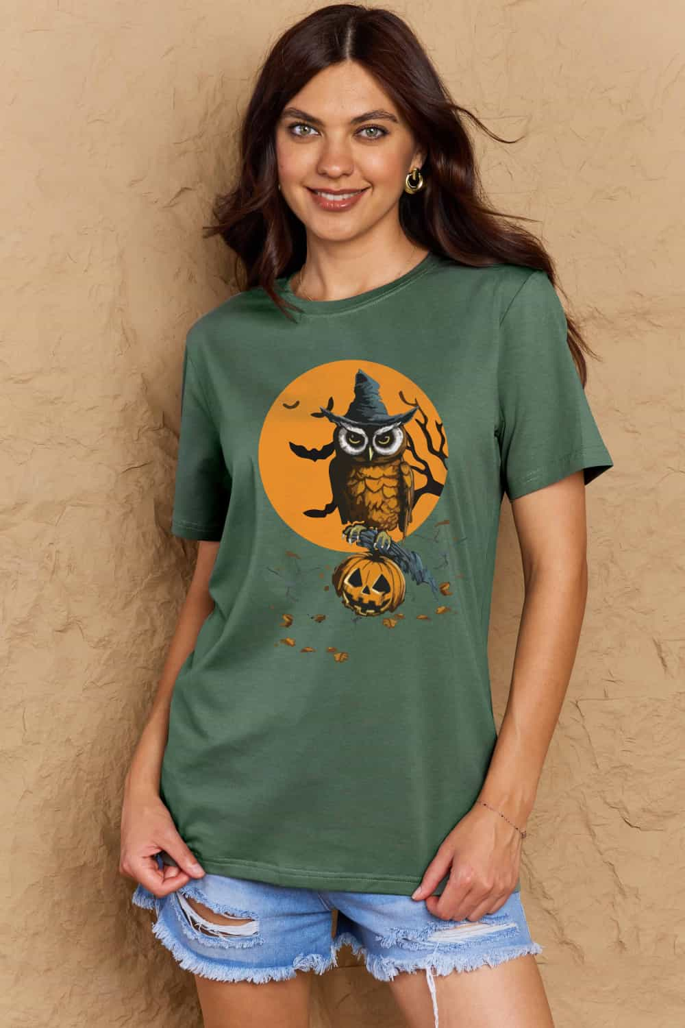 Simply Love Full Size Holloween Theme Graphic Cotton T-Shirt