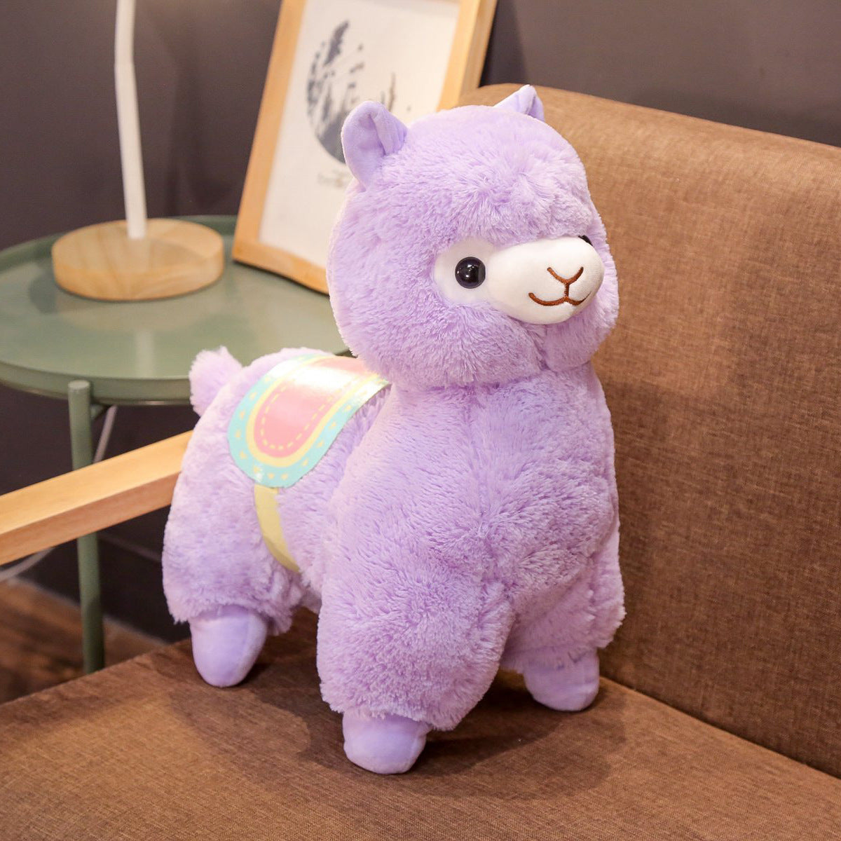 Cute standing alpaca doll