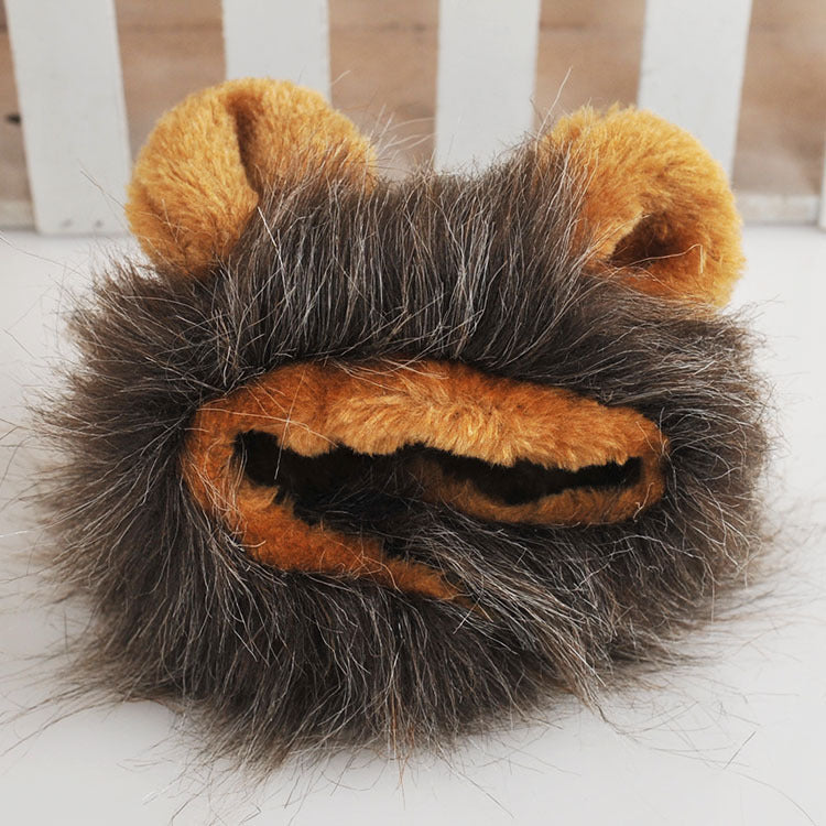 Cat lion headgear pet