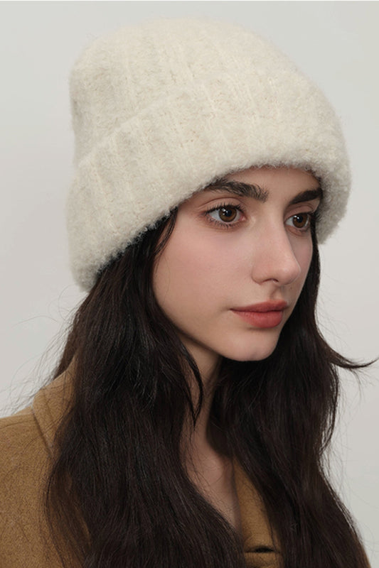 Solid Color Thermal Knit Hat