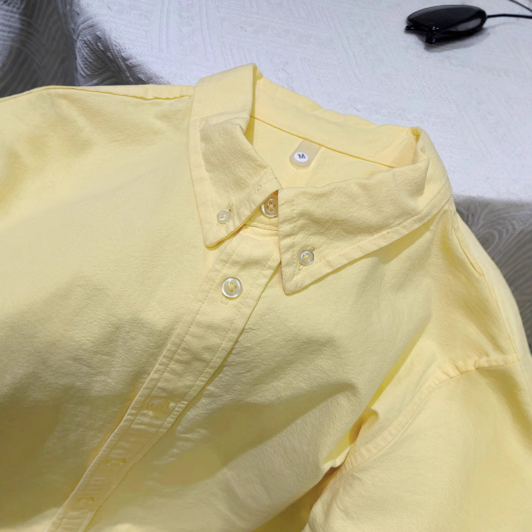 Long Sleeve Cotton Yellow Base Ride Outer Wear