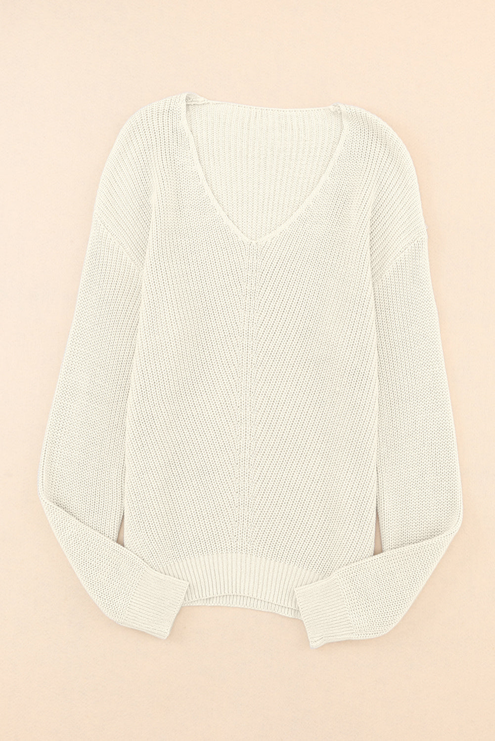 V-Neck Drop Shoulder Sweater