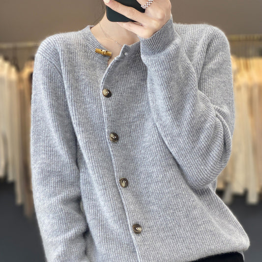 Autumn Loose And Simple All-matching Solid Color Sweater